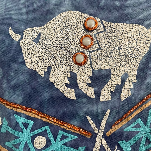 Upcycled boho maxi t-shirt dress. - Picture 9 of 10